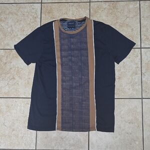 Denim & Flower Black and Brown Short Sleeve Tee